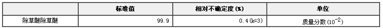 除草醚农药纯度标准物质