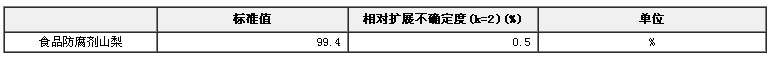 食品防腐剂山梨酸标准物质