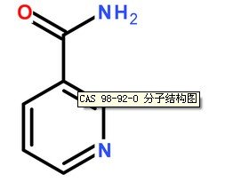 烟酰胺CAS号:98-92-0分子结构图