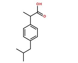 布洛芬对照品分子结构图