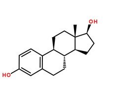 雌二醇分子结构图