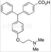 4-((4-(2-(Dimethylamino)ethoxy)phenyl)(phenyl)methyl)benzoic acid