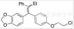 5-[1-[4-(2-Chloroethoxy)phenyl]-2-phenyl-1-buten-1-yl]-1,3-benzodioxole (E/Z Mixture)