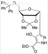 4-Hydroxy-5-[2,3-O-(1-methylethylidene)-5-O-(triphenylmethyl)-α-D-ribofuranosyl]-1H-pyrazo