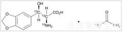 DL-threo-β-(3,4-Methylenedioxyphenyl)serine-13C2,15N Acetate Salt