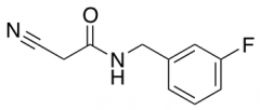 2-cyano-N-[(3-fluorophenyl)methyl]acetamide