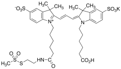 Cyanine 3 Monofunctional Bihexanoic Acid Mono-MTSEA Dye, Potassium Salt