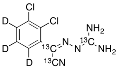 (2Z)-2-[Cyano(2,3-dichlorophenyl)methylene]hydrazinecarboximidamide-13C3D3