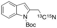 2-(Cyanomethyl)-1H-indole-1-carboxylic Acid tert-Butyl Ester-13C,15N