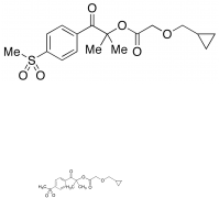 2-(Cyclopropylmethoxy)-acetic Acid 1,1-Dimethyl-2-[4-(methylsulfonyl)phenyl]-2-oxoethyl Es