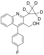 2-Cyclopropyl-4-(4-fluorophenyl)-3-quinolinemethanol-d5