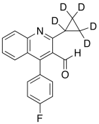 2-Cyclopropyl-4-(4-fluorophenyl)-3-quinoline-d5 3-Aldehyde