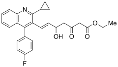 (E)-7-[2-Cyclopropyl-4-(4-fluorophenyl)-3-quinolinyl]-5-hydroxy-3-oxo-6-heptenoic Acid Eth