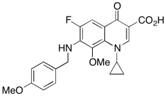 1-Cyclopropyl-6-fluoro-8-methoxy-7-((4-methoxybenzyl)amino)-4-oxo-1,4-dihydroquinoline-3-c