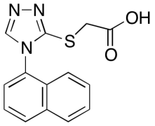 2-[[4-(1-Naphthalenyl)-4H-1,2,4-triazol-3-yl]thio]-acetic Acid