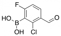2-Chloro-6-fluoro-3-formylphenylboronic acid