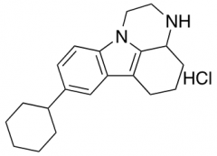 8-cyclohexyl-2,3,3a,4,5,6-hexahydro-1H-pyrazino[3,2,1-jk]carbazole hydrochloride