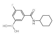 3-(Cyclohexylcarbamoyl)-5-fluorophenylboronic acid