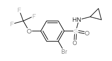 N-Cyclopropyl 2-bromo-4-trifluoromethoxybenzenesulfonamide