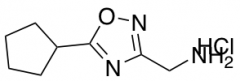 [(5-cyclopentyl-1,2,4-oxadiazol-3-yl)methyl]amine hydrochloride