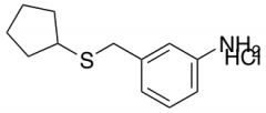 3-[(cyclopentylsulfanyl)methyl]aniline hydrochloride