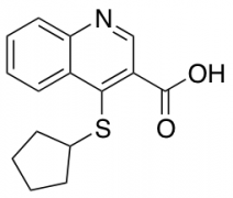 4-(cyclopentylsulfanyl)quinoline-3-carboxylic acid