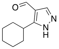 3-cyclohexyl-1H-pyrazole-4-carbaldehyde