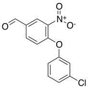 4-(3-Chlorophenoxy)-3-nitrobenzenecarbaldehyde