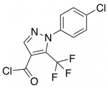 2-(4-Chlorophenyl)-3-(trifluoromethyl)pyrazole-4-carbonyl Chloride