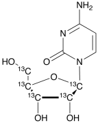 Cytidine-1',2',3',4',5'-13C5