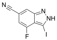 6-Cyano-4-fluoro-3-iodo (1H)Indazole
