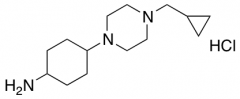 Cyclohexanamine, 4-[4-(cyclopropylmethyl)-1-piperazinyl]-, (Hydrochloride), trans-