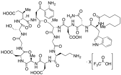 N-Desdecanoyl, N-(nonanoyl) Daptomycin Trifluoroacetic Acid Salt