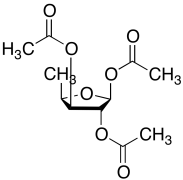 &beta;-D-5-Deoxy-xylofuranose Triacetate
