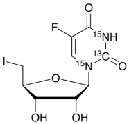 5&rsquo;-Deoxy-5&rsquo;-iodo-5-fluorouridine-13C,15N2 ,  >95%