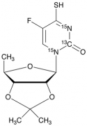 5&rsquo;-Deoxy-2&rsquo;,3&rsquo;-O-isopropylidene-4-thio-5-fluorocytidine-13C,