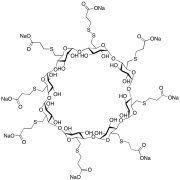 6-Deoxy-6-((2-carboxyethyl)disulfide)-heptakis(6-deoxy-6-(2- carboxyethyl)thio)-&gamma