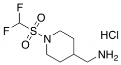 (1-difluoromethanesulfonylpiperidin-4-yl)methanamine hydrochloride
