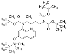 O-Desmethyl O-TBDMS N,N,N'-Triboc Primaquine