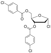 3,5-Di-O-(p-chlorobenzoyl)-2-deoxy-&alpha;-D-ribofuranosyl Chloride