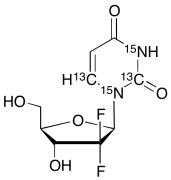 2&rsquo;,2&rsquo;-Difluoro-2&rsquo;-deoxyuridine-13C2,15N2