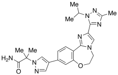 4-[5,6-Dihydro-2-[3-methyl-1-(1-methylethyl)-1H-1,2,4-triazol-5-yl]imidazo[1,2-d][1,4]benz