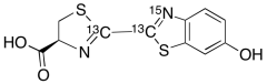 (4S)-4,5-Dihydro-2-(6-hydroxy-2-benzothiazolyl)-4-thiazolecarboxylic Acid-13C2,15N