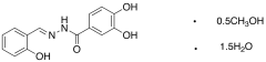 3,4-Dihydroxy-N&rsquo;-(2-hydroxybenzylidene)benzohydrazide Hemimethanolate Sesquihydr