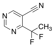 4-(1,1-difluoroethyl)pyrimidine-5-carbonitrile