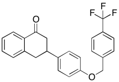 3,4-Dihydro-3-[4-[[4-(trifluoromethyl)phenyl]methoxy]phenyl]-1(2H)-naphthalenone