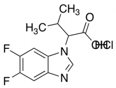 2-(5,6-Difluoro-1H-1,3-benzodiazol-1-yl)-3-methylbutanoic Acid Hydrochloride