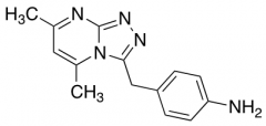 4-({5,7-Dimethyl-[1,2,4]triazolo[4,3-a]pyrimidin-3-yl}methyl)aniline