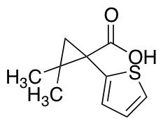 2,2-dimethyl-1-(2-thienyl)cyclopropanecarboxylic Acid