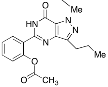 1,6-Dihydro-5-(phenyl)-1-methyl-3-propyl-7H-pyrazolo[4,3-d]pyrimidin-7-one O-Acetate